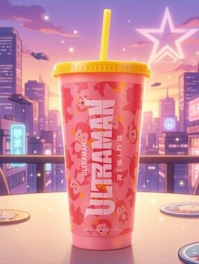 Ultraman Pink Tumbler From Round One - New